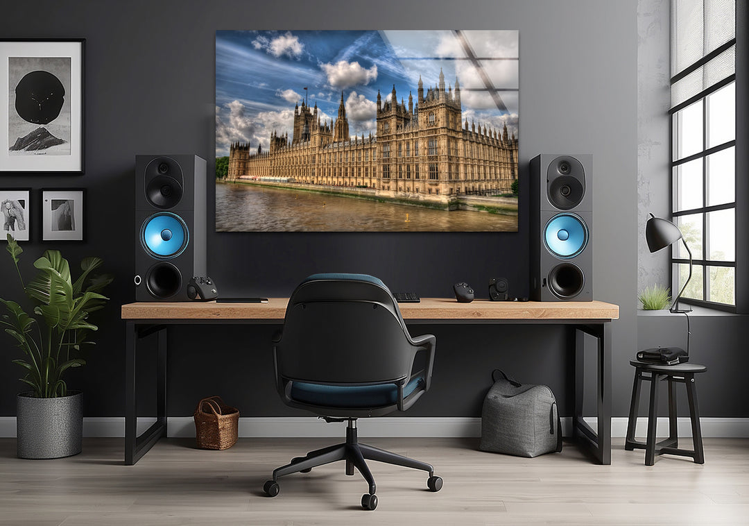 Houses of Parliament Glass Wall Art - Iconic London Landmark