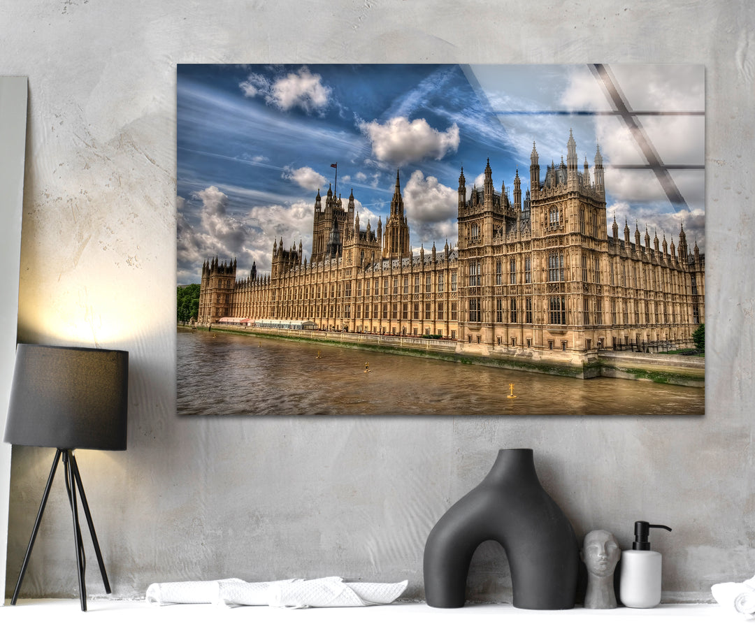 Houses of Parliament Glass Wall Art - Iconic London Landmark