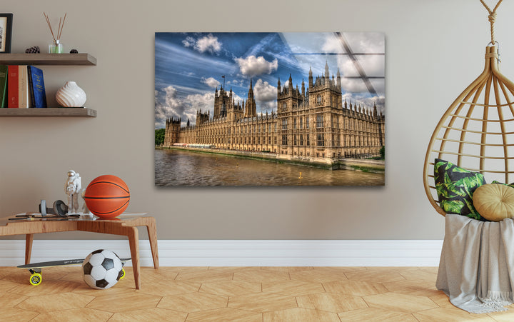 Houses of Parliament Glass Wall Art - Iconic London Landmark