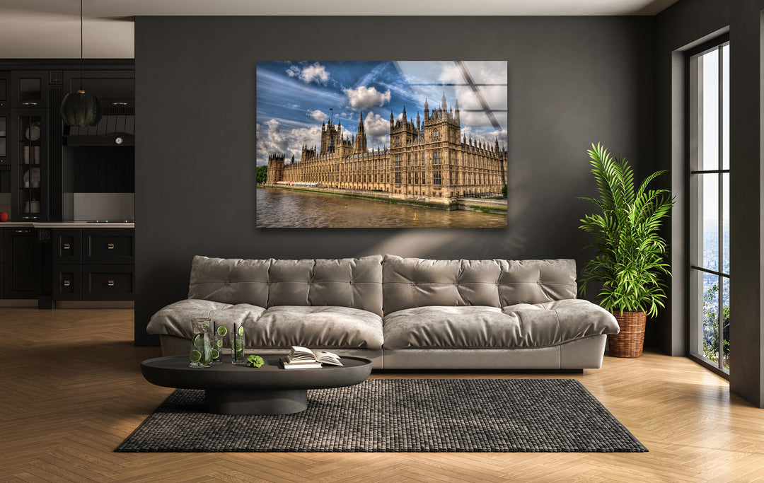 Houses of Parliament Glass Wall Art - Iconic London Landmark