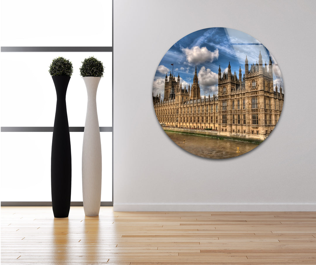 Houses of Parliament Glass Wall Art - Iconic London Landmark