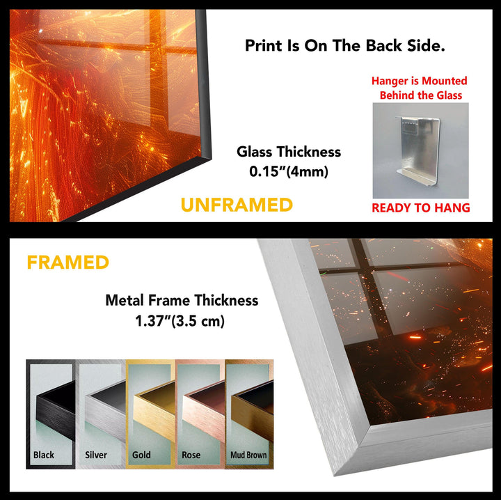 Phoenix Tempered Glass Wall Art - MyPhotoStation