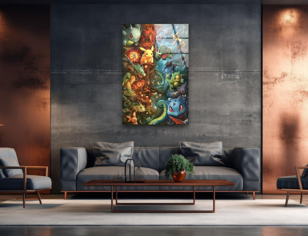 Pokemons Glass Wall Art glass photo prints, glass picture prints
