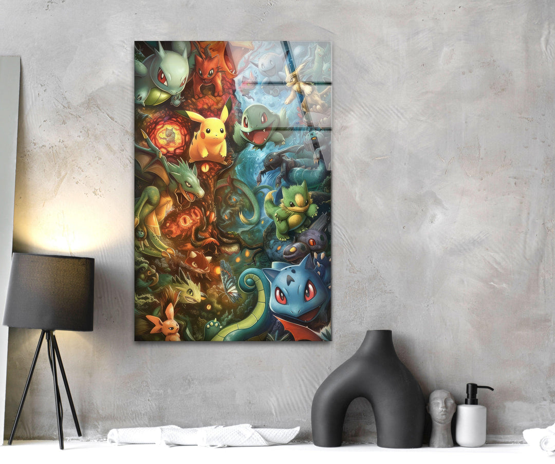 Pokemons Glass Wall Art art glass wall art, glass wall art pictures
