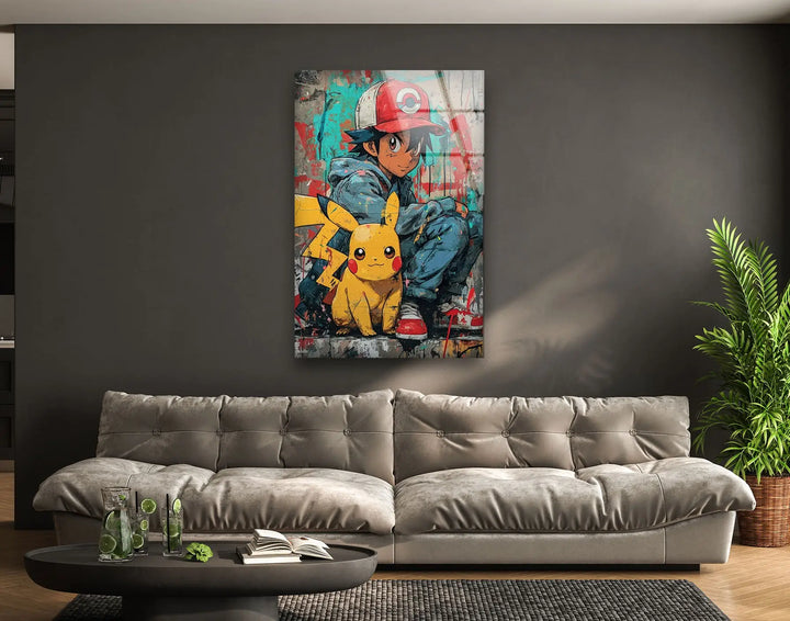 Pokemon Glass Wall Art custom glass photo prints, large glass prints
