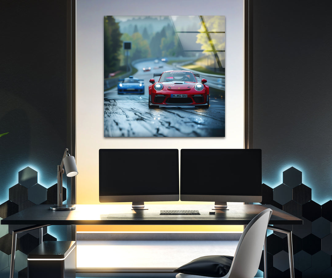 Porsche Tempered Glass Wall Art - MyPhotoStation