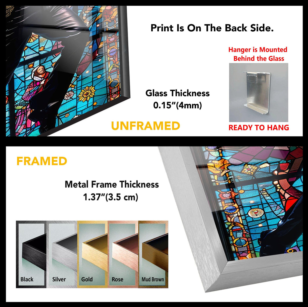 Religious Stained Tempered Glass Wall Art - MyPhotoStation