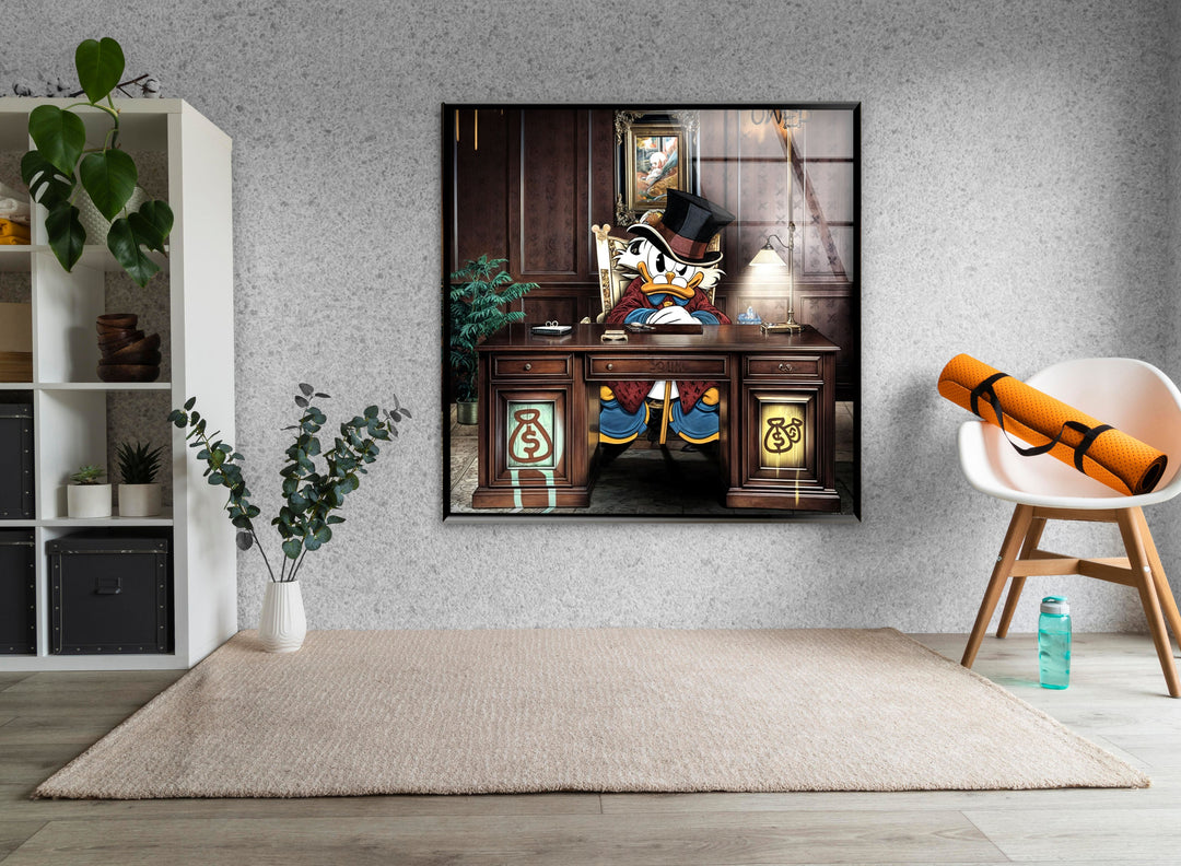 Rich Duck Glass Wall Art photo print on glass, prints on glass wall art
