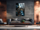 Samurai Sword Glass Wall Art