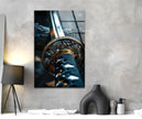 Samurai Sword Glass Wall Art