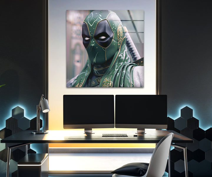 Saudi Arabia Deadpool Glass Wall Art glass pictures for Wall, glass prints wall art
