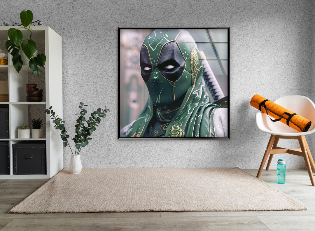 Saudi Arabia Deadpool Glass Wall Art glass image printing, glass prints from photos
