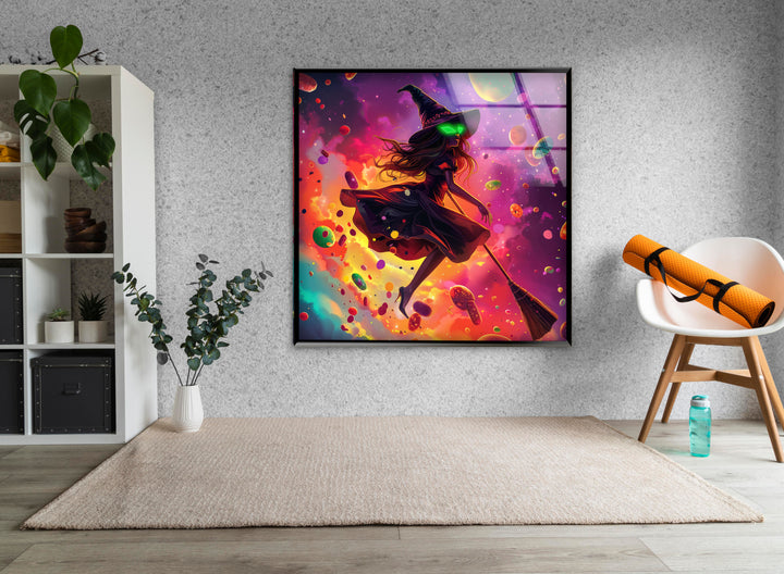 Scattered Candies and Witch Cool Wall Art & Glass Photo Prints