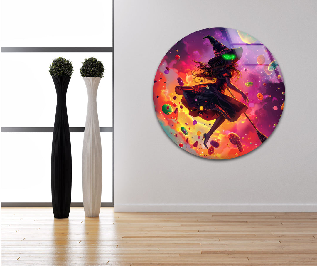 Scattered Candies and Witch Glass Print Wall Art & Cool Artwork