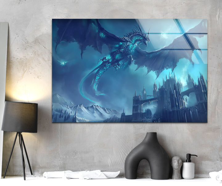 Wrath of Lich King Sindragosa Glass Wall Art