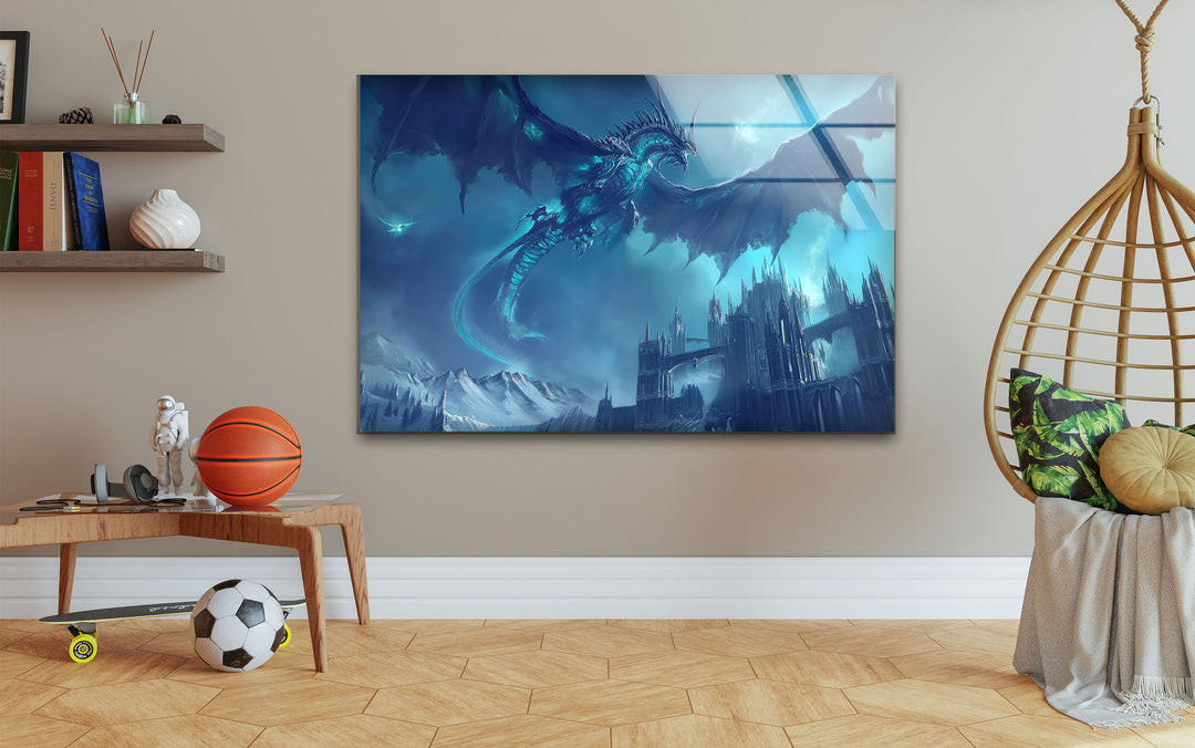 Wrath of Lich King Sindragosa Glass Wall Art