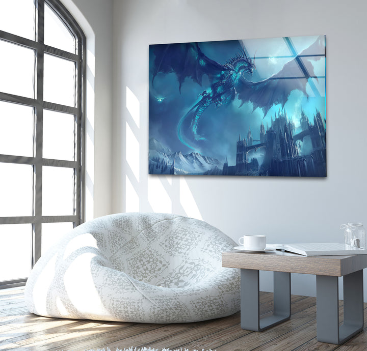 Wrath of Lich King Sindragosa Glass Wall Pictures Art