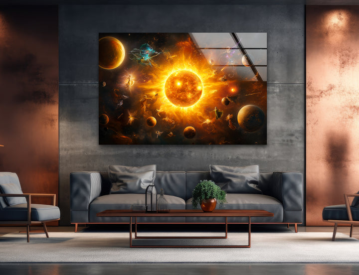 Space prints showcasing mesmerizing galaxies, planets, and celestial wonders in vivid detail
