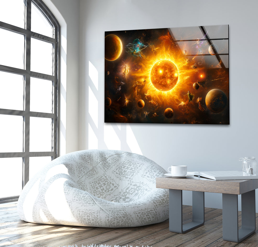 Space paintings blending artistic creativity with mesmerizing depictions of outer space
