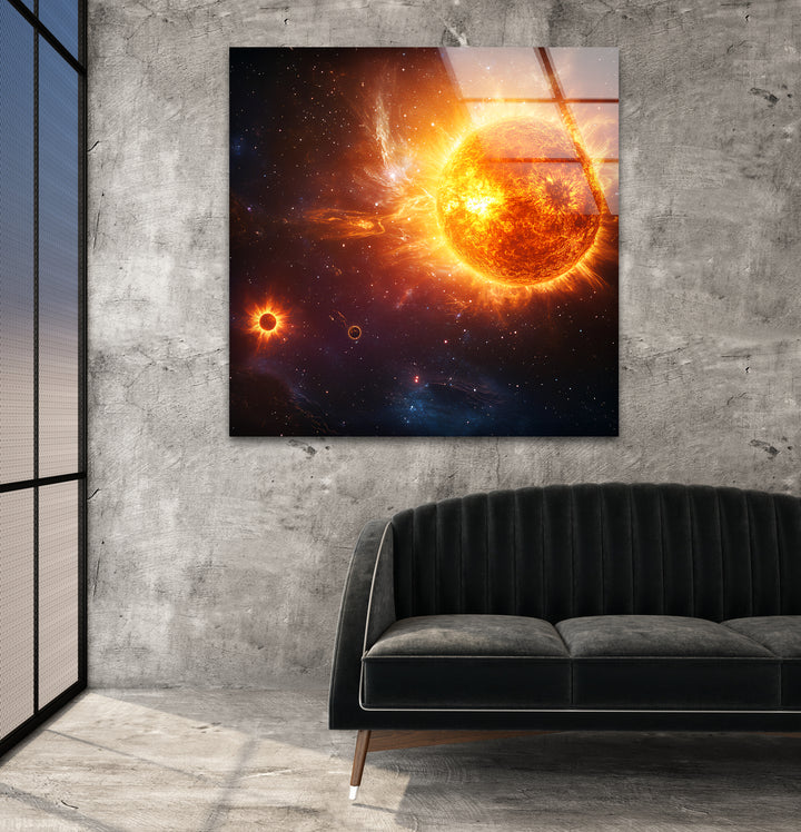 Space artwork featuring stunning depictions of nebulae, black holes, and distant star systems
