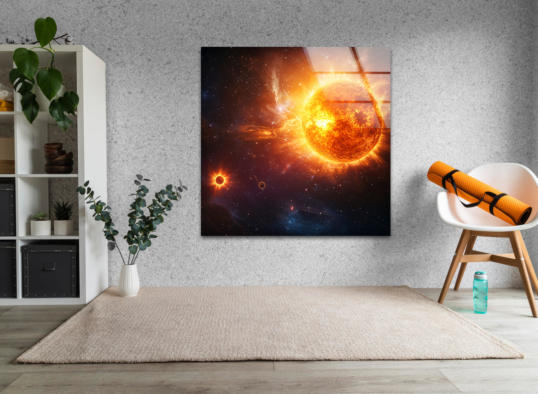 Space wall paints inspired by the mysteries of the universe, adding a cosmic touch to any space
