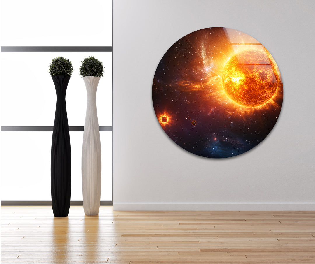 Space prints showcasing mesmerizing galaxies, planets, and celestial wonders in vivid detail
