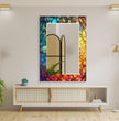 Stained Tempered Glass Wall Mirror