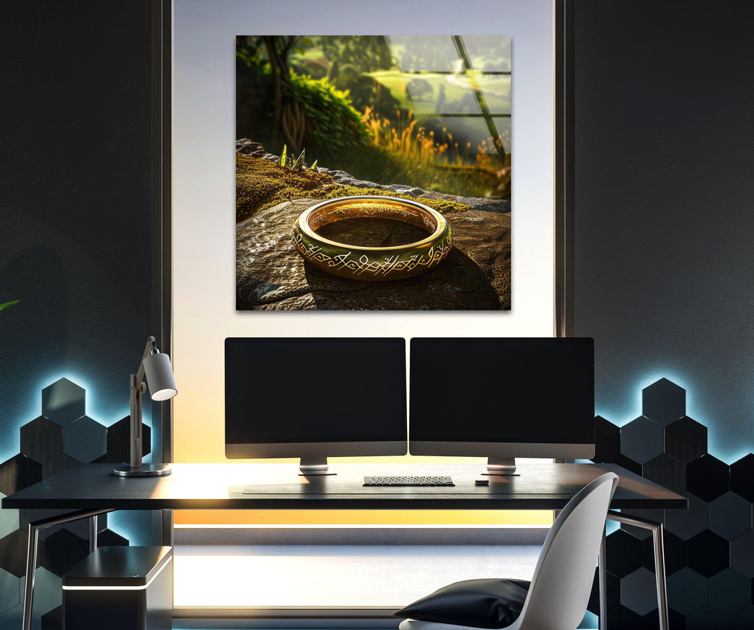 The Middle Earth Lord of The Rings Glass Wall Art Glass Printing Wall Art, Print photos on glass
