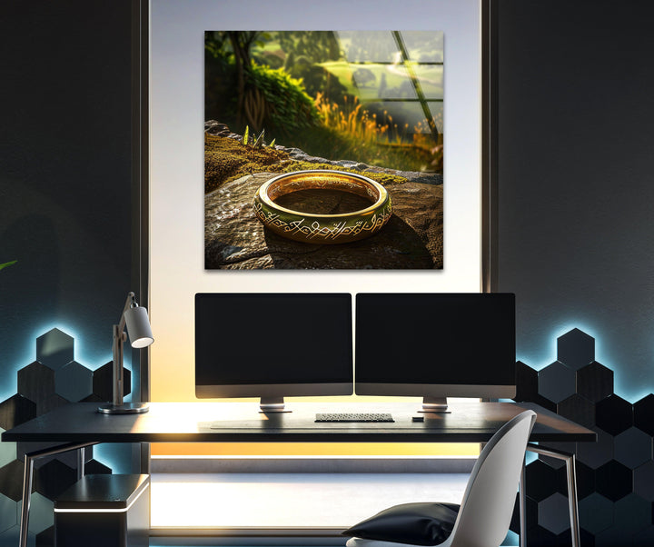 The Middle Earth Lord of The Rings Glass Wall Art Glass Printing Wall Art, Print photos on glass
