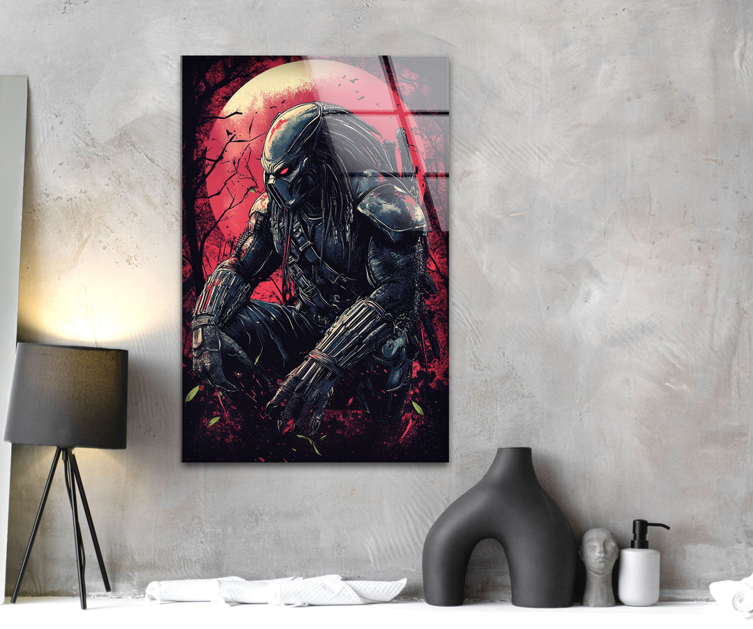 The Predator 2 Glass Wall Art custom glass pictures, glass art prints
