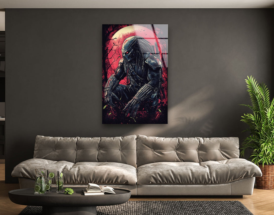 The Predator 2 Glass Wall Art glass art painting, glass art for the Wall
