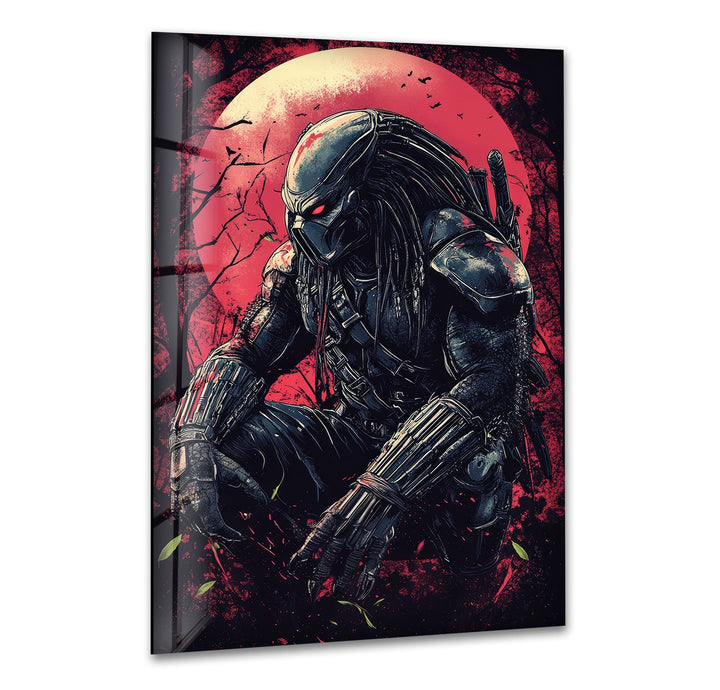 The Predator 2 Glass Wall Art stained glass wall art, stained glass wall decor
