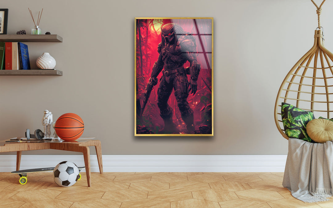 The Predator Pink Glass Wall Art art glass wall art, glass wall art pictures
