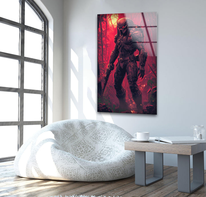 The Predator Pink Glass Wall Art Glass Printing Wall Art, Print photos on glass
