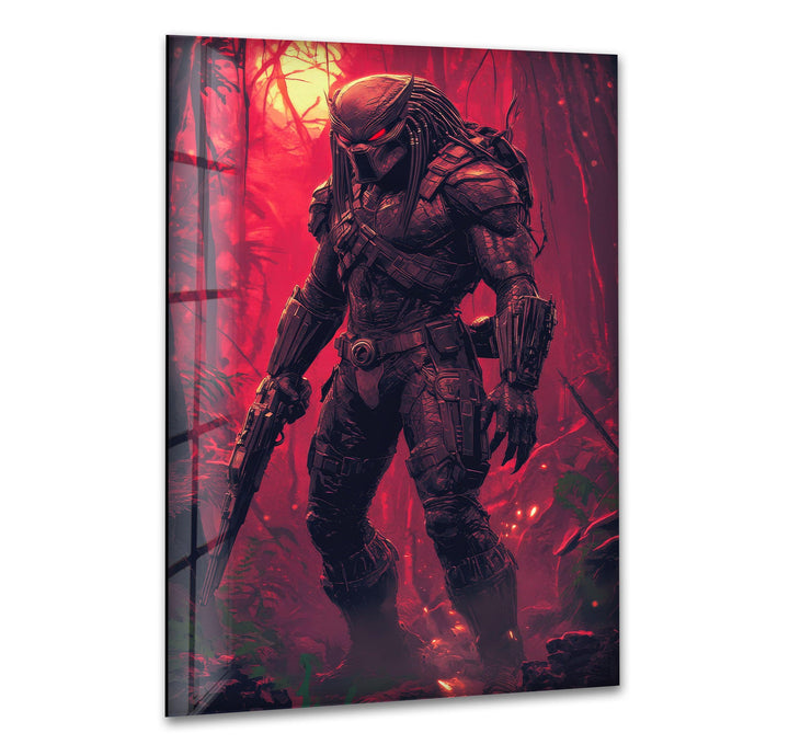 The Predator Pink Glass Wall Art large glass photo prints, glass wall photos
