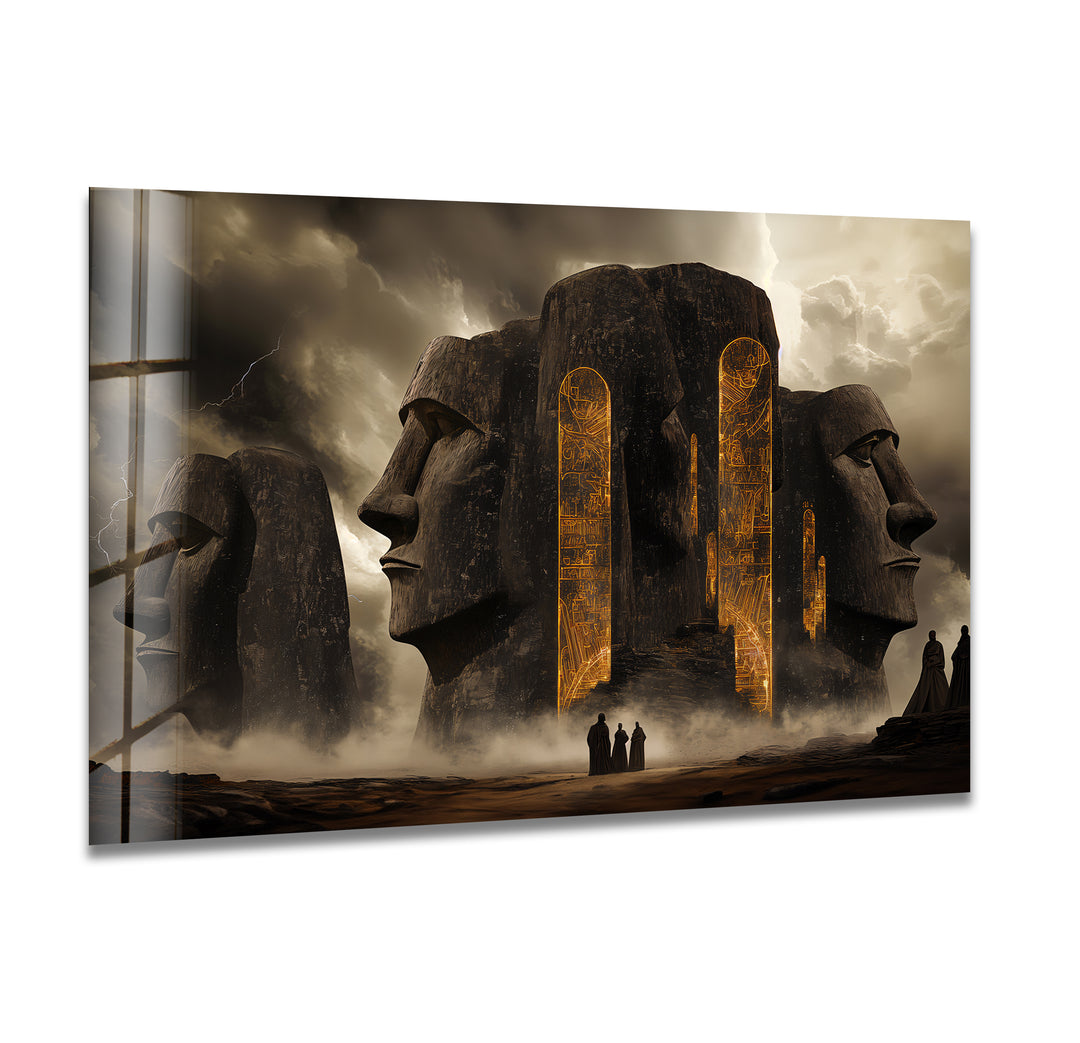 Stonehenge Glass Wall Art - Mystical Monument