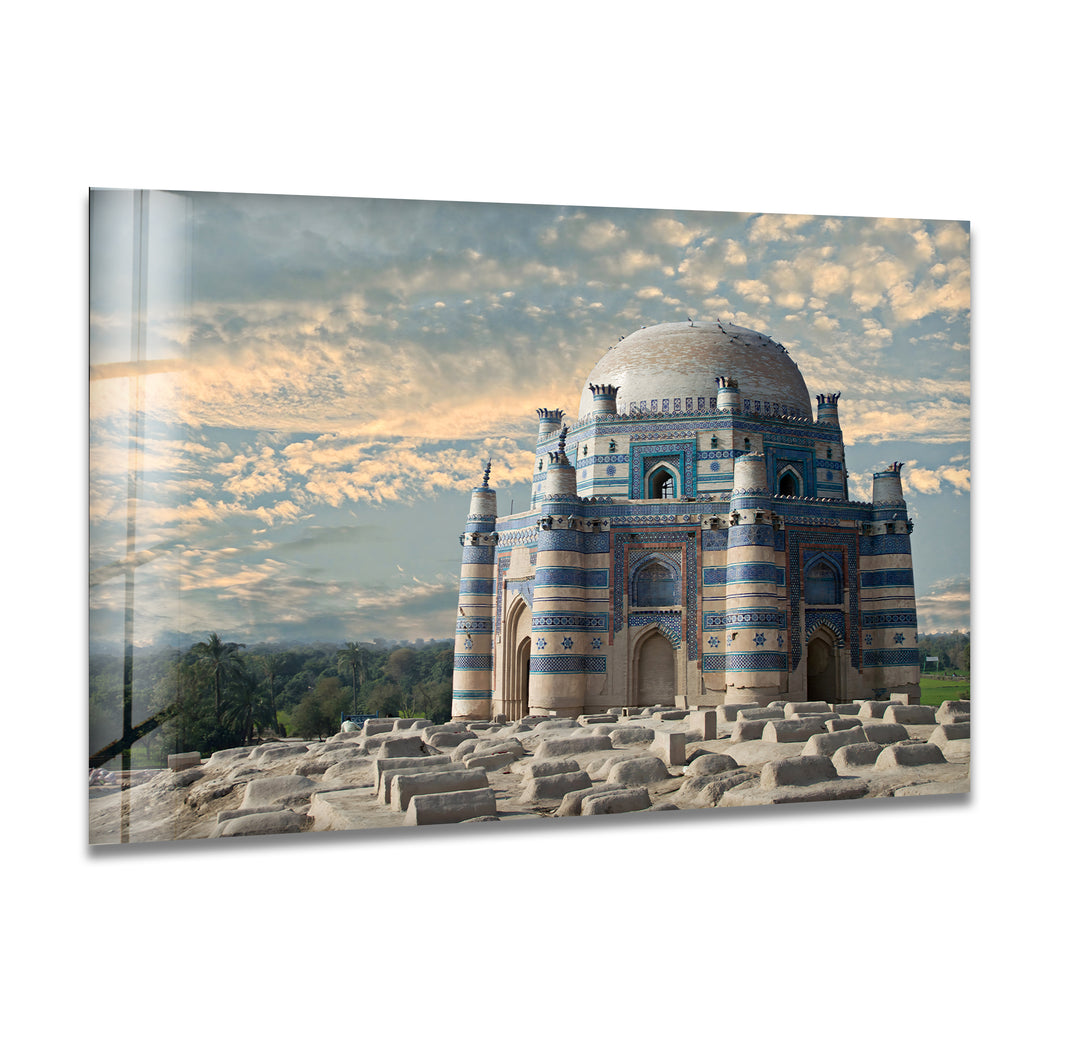 Shah Rukn-e-Alam Tomb Glass Wall Art – Majestic Tomb of Multan’s Iconic Landmark