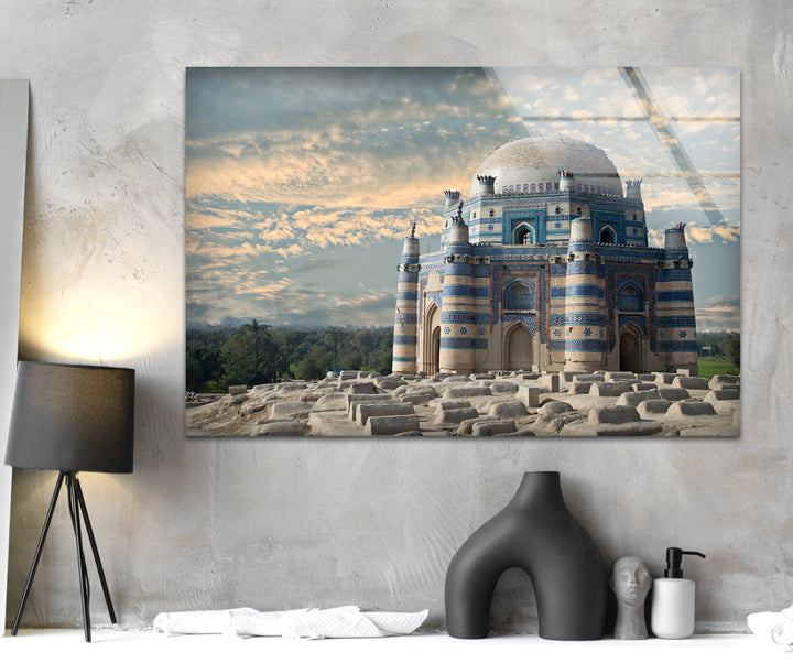 Shah Rukn-e-Alam Tomb Glass Wall Art – Majestic Tomb of Multan’s Iconic Landmark