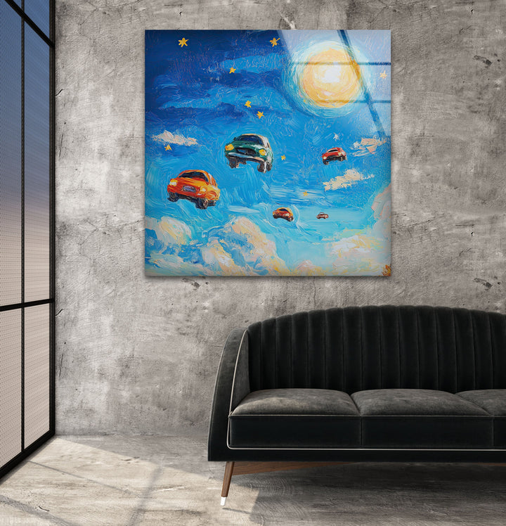 Under The Dome Cars Are Flying Glass Wall Art large glass photo prints, glass wall photos
