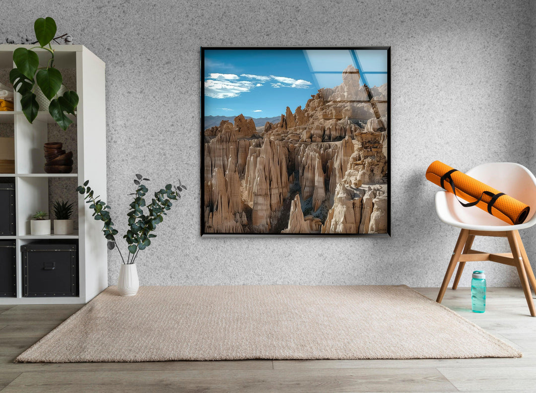 Valle de la Luna Glass Wall Art glass pictures for Wall, glass prints wall art