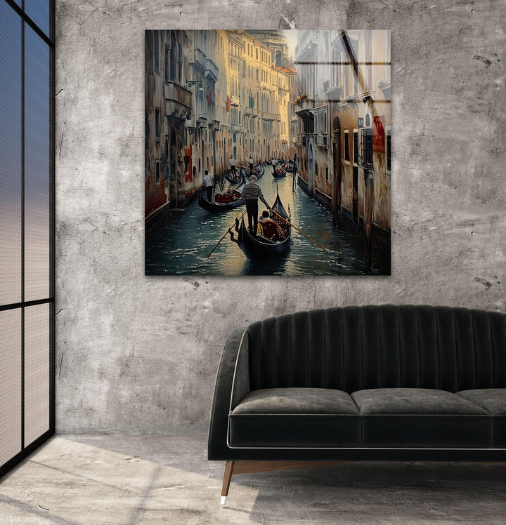 Venice Glass Wall Art photo print on glass, prints on glass wall art
