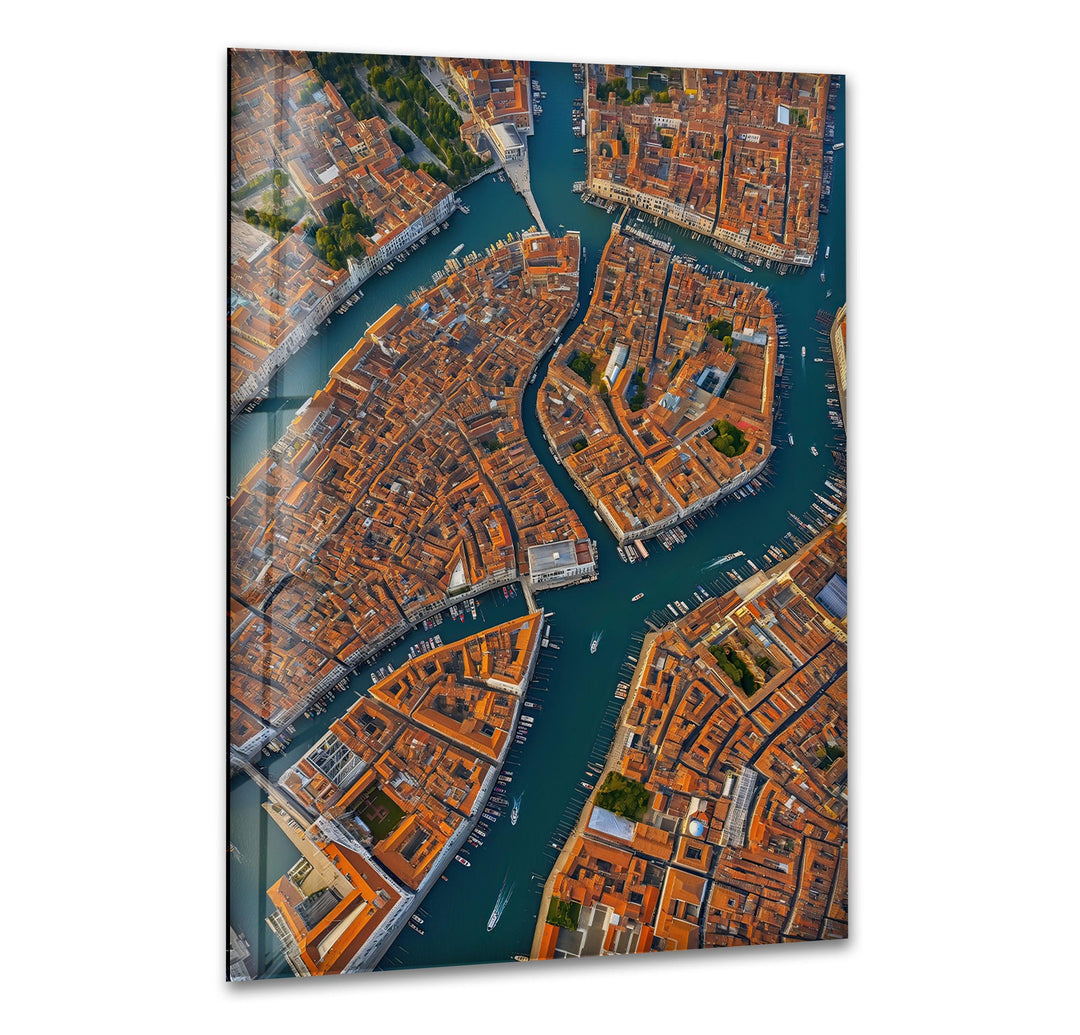 Venice Bird's Eye Glass Wall Art Glass Printing Wall Art, Print photos on glass
