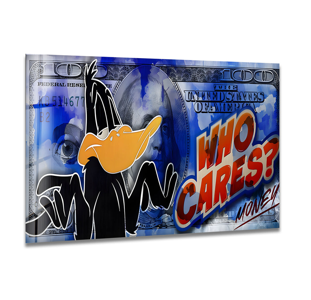 Who Cares Glass Wall Art print on glass, glass printed photos
