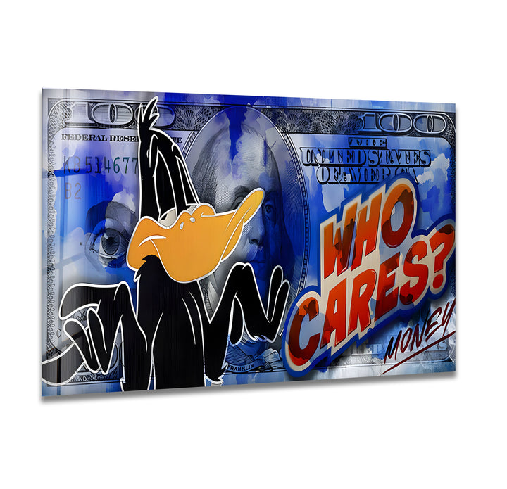 Who Cares Glass Wall Art print on glass, glass printed photos
