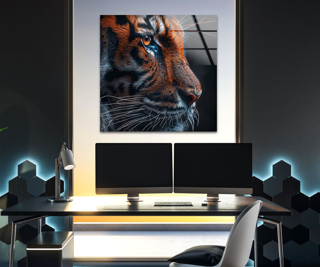 Wild Animal Tiger Glass Wall Art art glass wall art, glass wall art pictures
