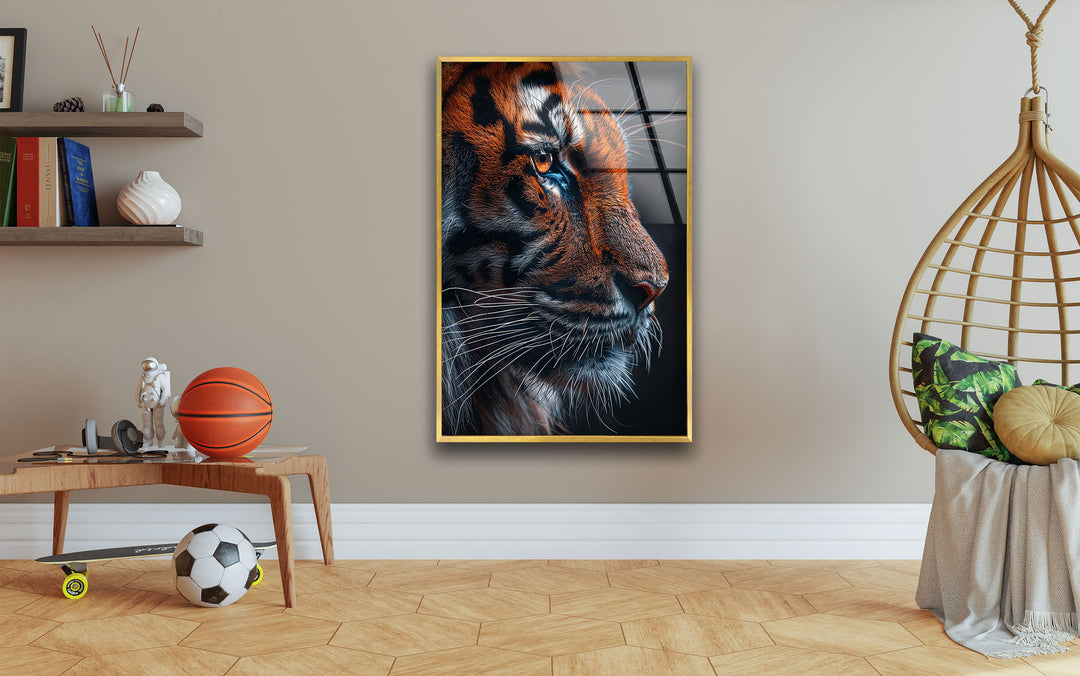 Wild Animal Tiger Glass Wall Art glass pictures for Wall, glass prints wall art
