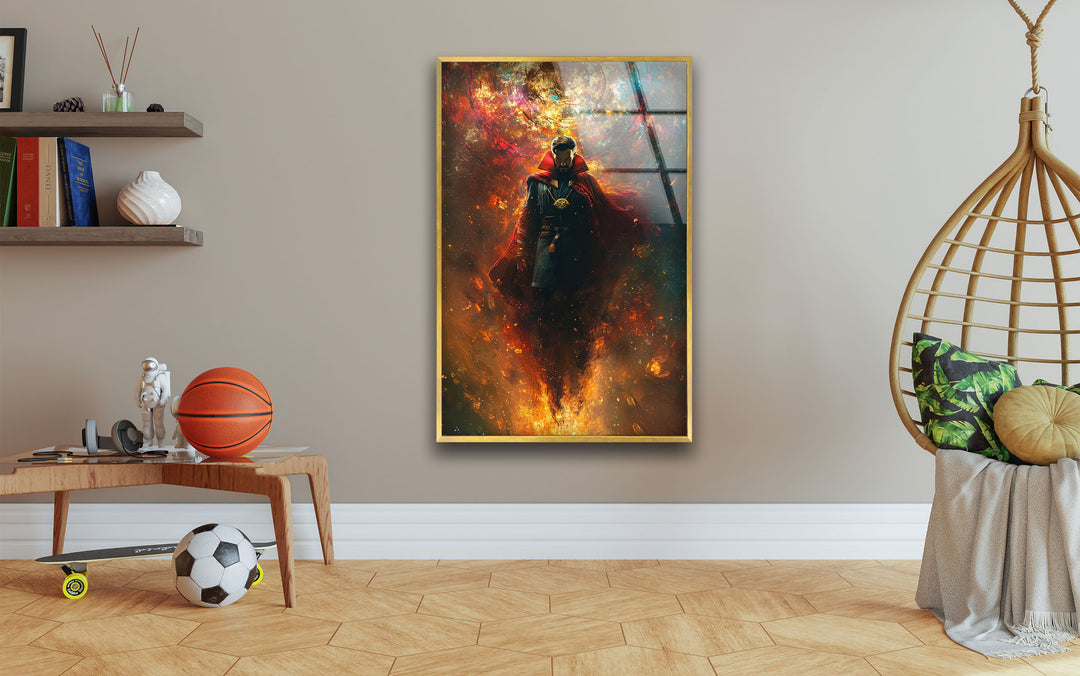 Doctor Steven Strange Marvel Glass Wall Art, picture on glass wall art, photos printed on glass