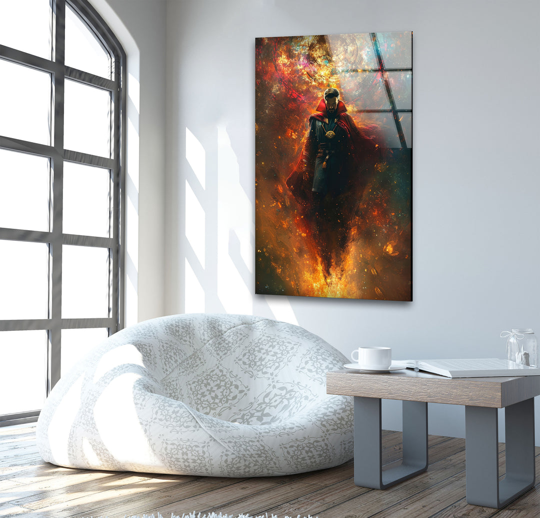 Doctor Steven Strange Marvel Glass Wall Art, glass image printing, glass prints from photos