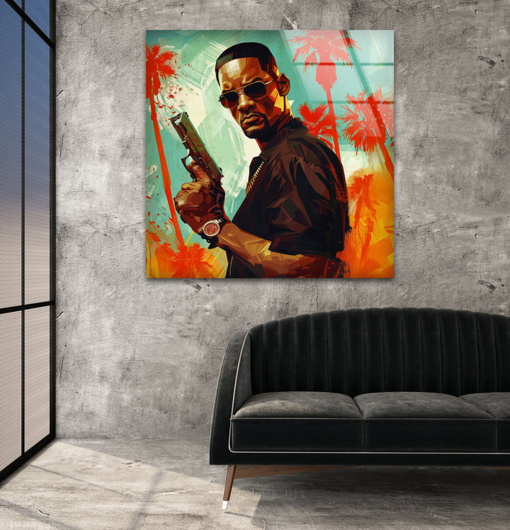 Will Smith Portrait Glass Wall Art glass pictures for Wall, glass prints wall art
