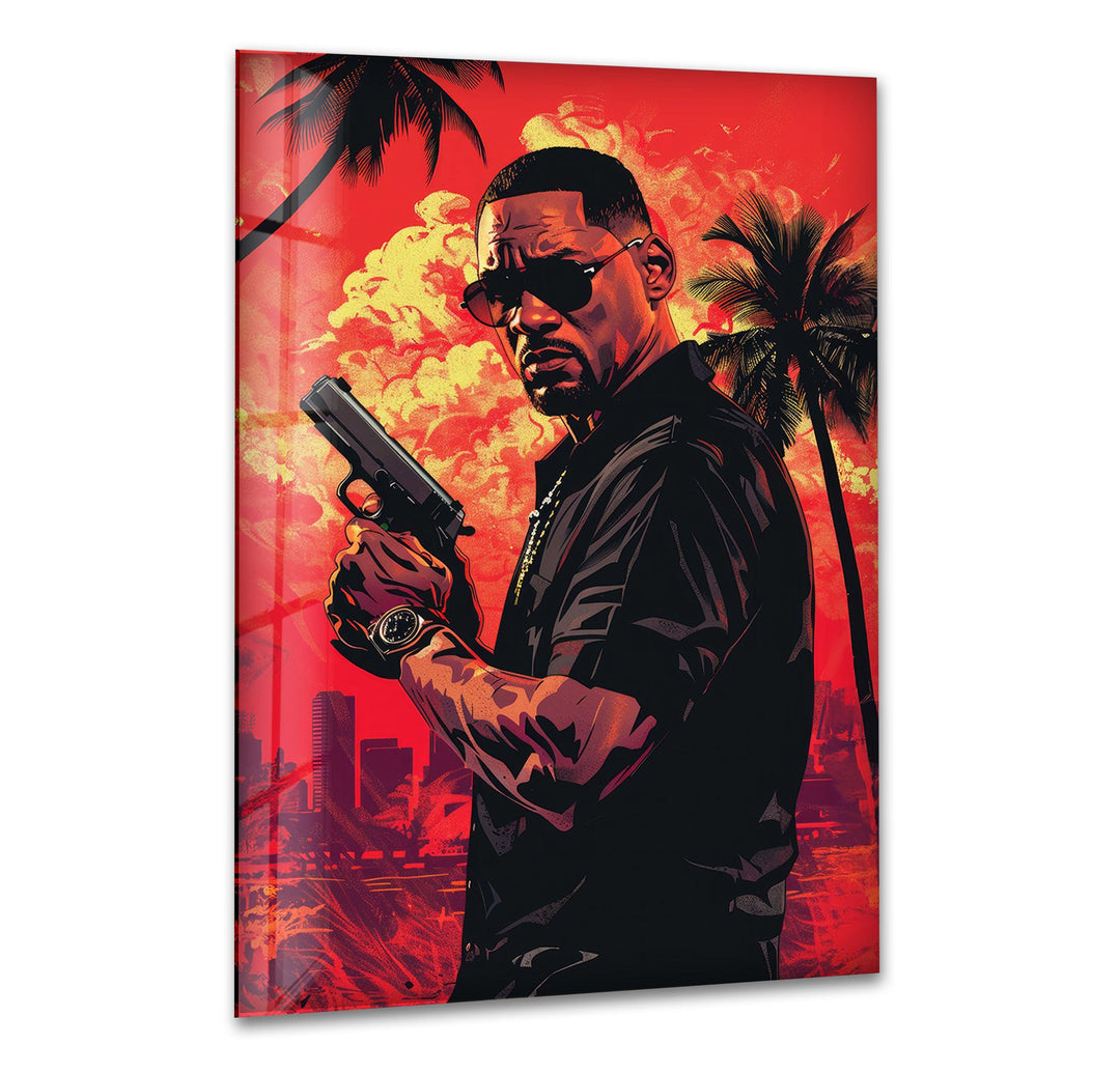 Will Smith Red Glass Wall Art glass wall decor, glass wall art decor
